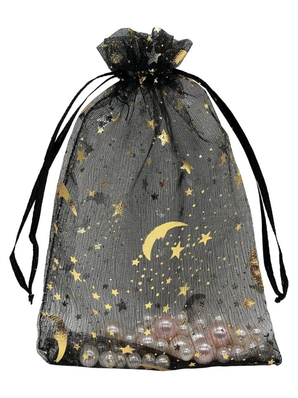100PCS Organza Gift Bags 5x7 Small Mesh Drawstring Jewelry Pouch Party Favor